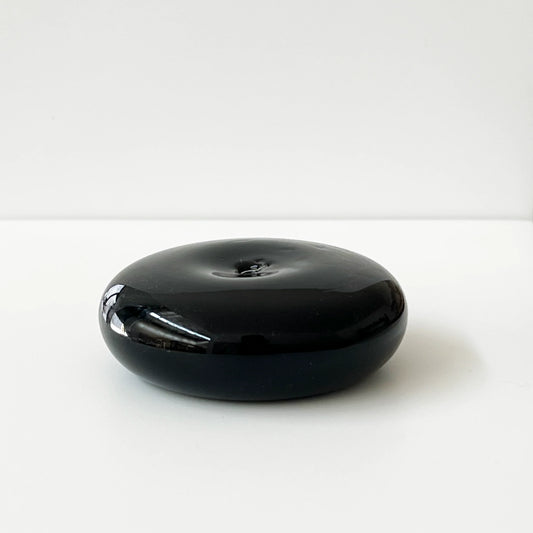 Glass Vessel Incense Holder - BLACK - GENTLE HABITS
