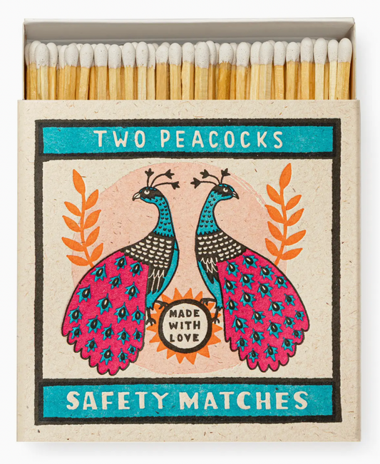 Two Peacocks Matchbox