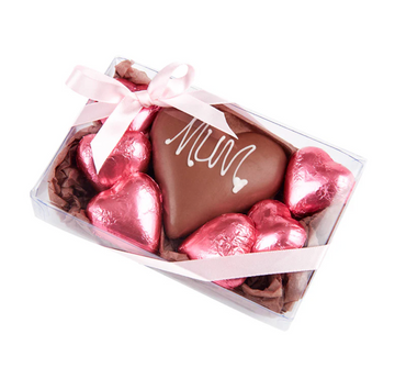 Chocilo "Mum" Praline Chocolate Hearts